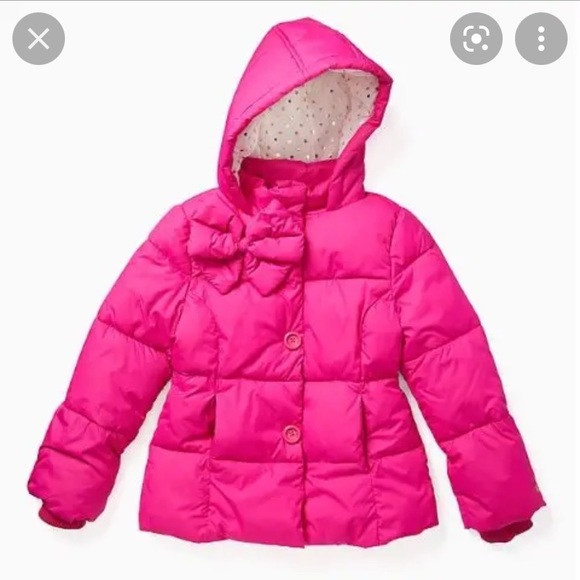 kate spade Other - Kate Spade Pink Bow Puffer Jacket